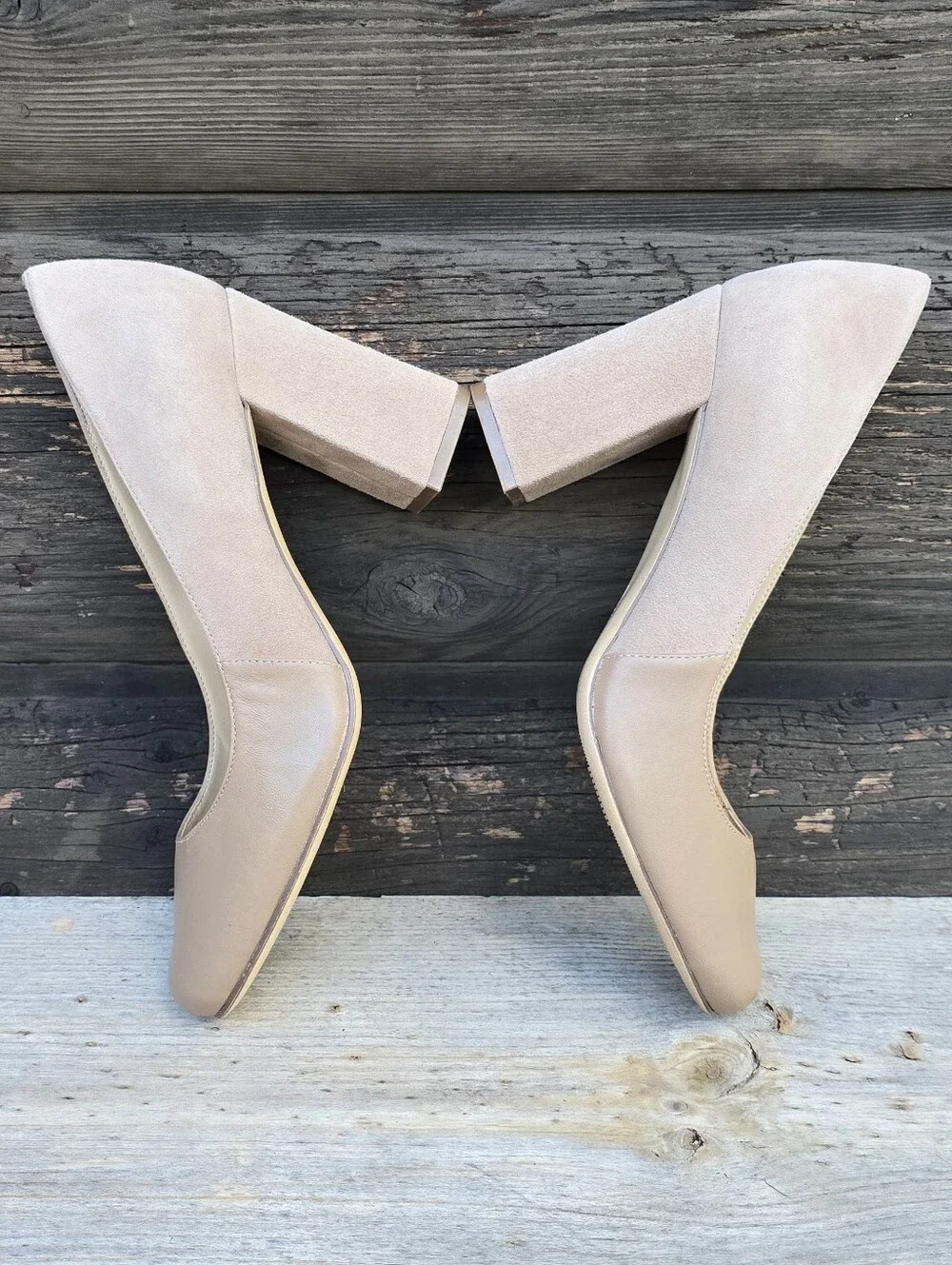 Naturalizer Rhea Office Siren Minimalist Suede Block Heel Comfort Pumps 8M